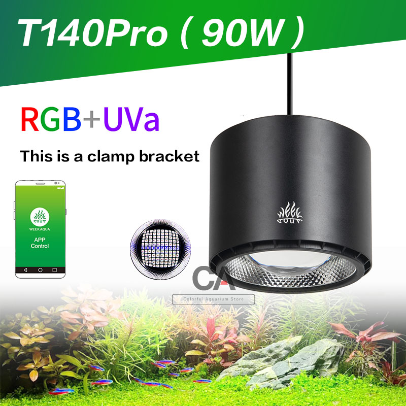 Marine Aquarium Led Lights - WEEK AQUA T140Pro RGB+UVa Full Pectrum