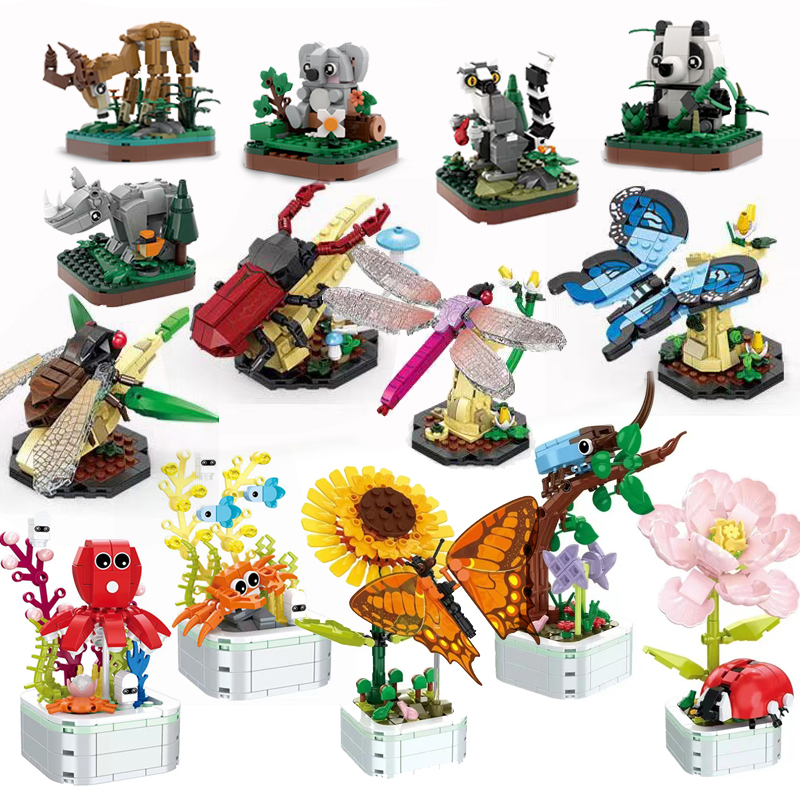 1pcs Cute Forest Animal Buildi - Marine Zoo 评论和价格