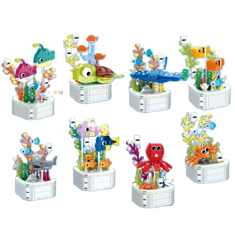 1pcs Cute Forest Animal Buildi - Marine Zoo 评论和价格