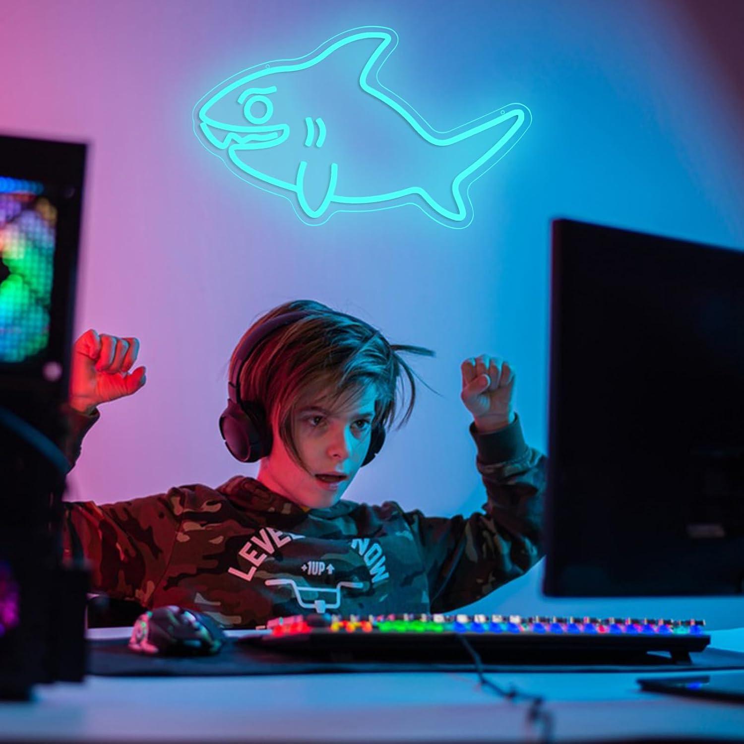 Shark Neon Sign USB Dimmable L - Marine Zoo 评论和价格