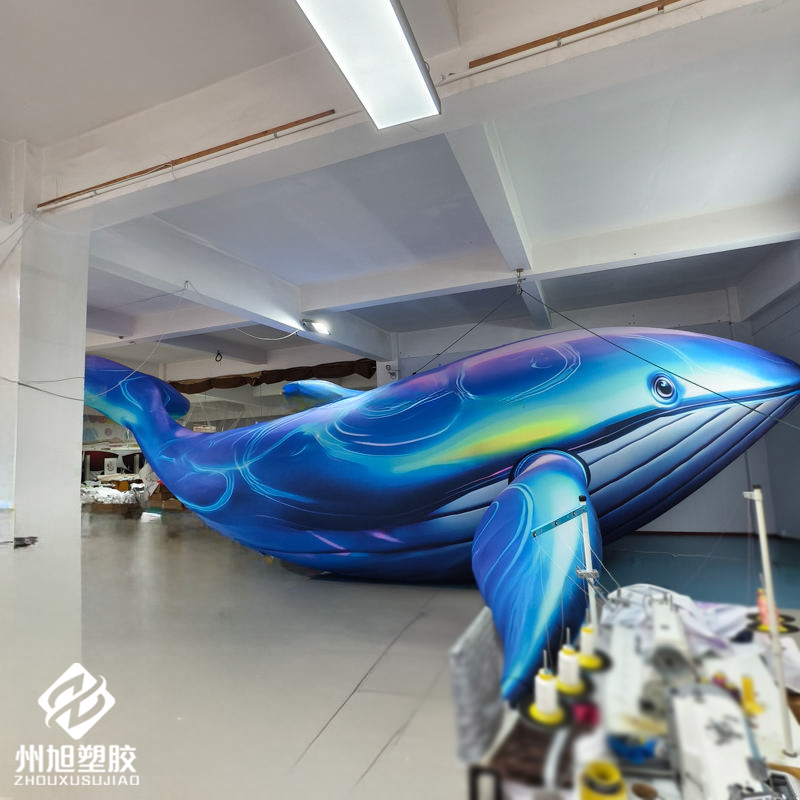 Inflatable blue whale, used as - Aquarium Blue Marine 评论和价格