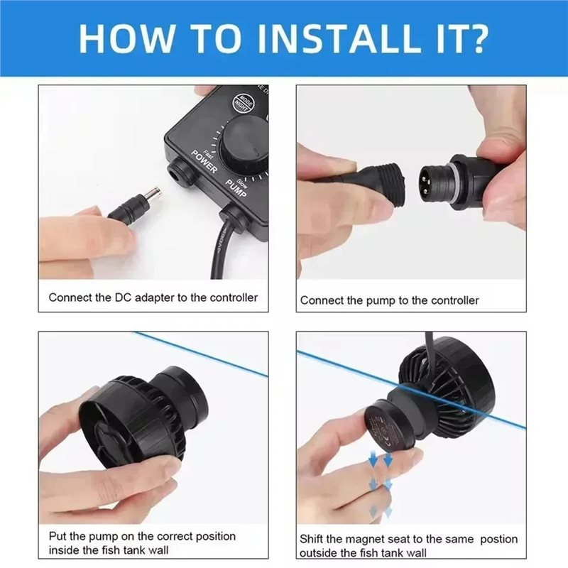 A23P SLW10 Wavemaker Silent Wa - Marine Aquarium Wave Maker 评论和价格