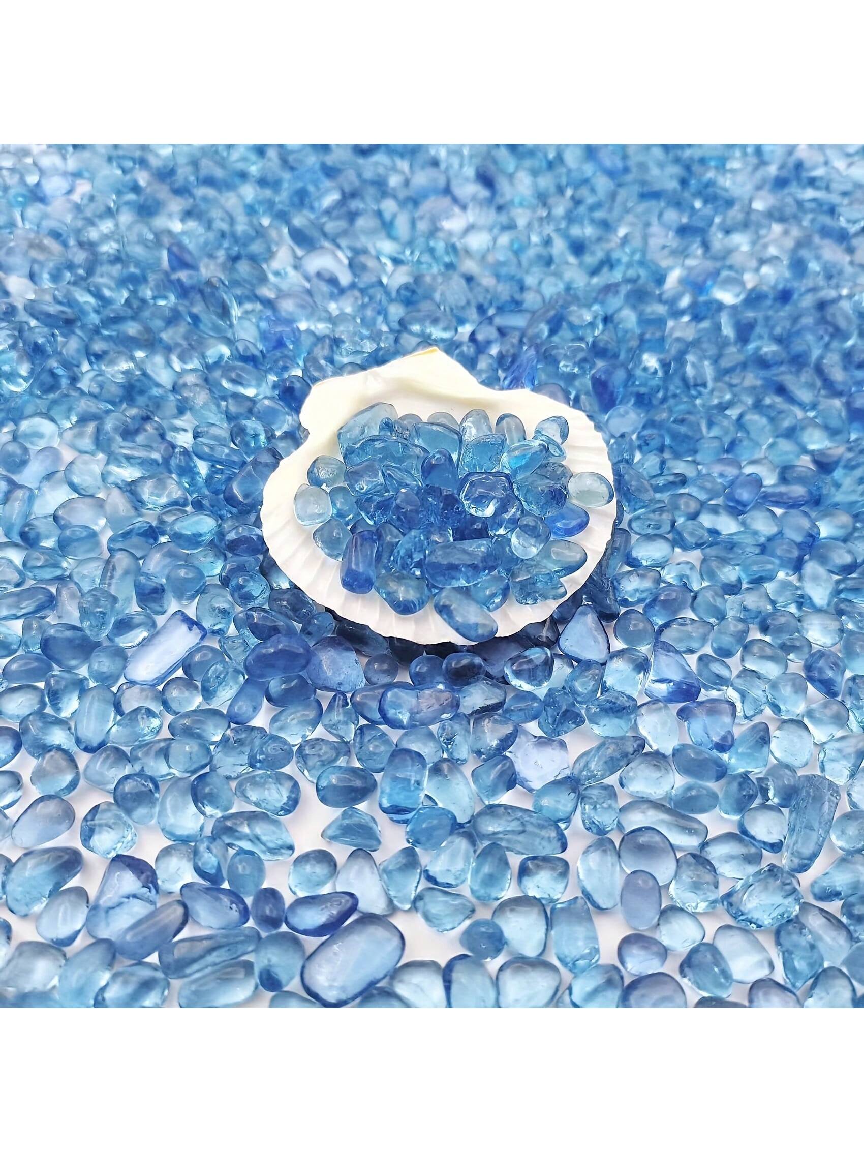 Blue Glass Gravel 3 4mm Aquari - Marine Aquarium Gravel 评论和价格