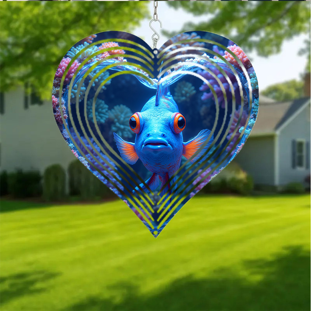 2D Flat, 1pc Bohemian Blue Man - Aquarium Blue Marine 评论和价格