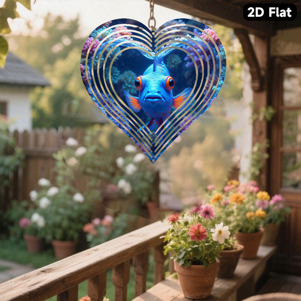 2D Flat, 1pc Bohemian Blue Man - Aquarium Blue Marine 评论和价格