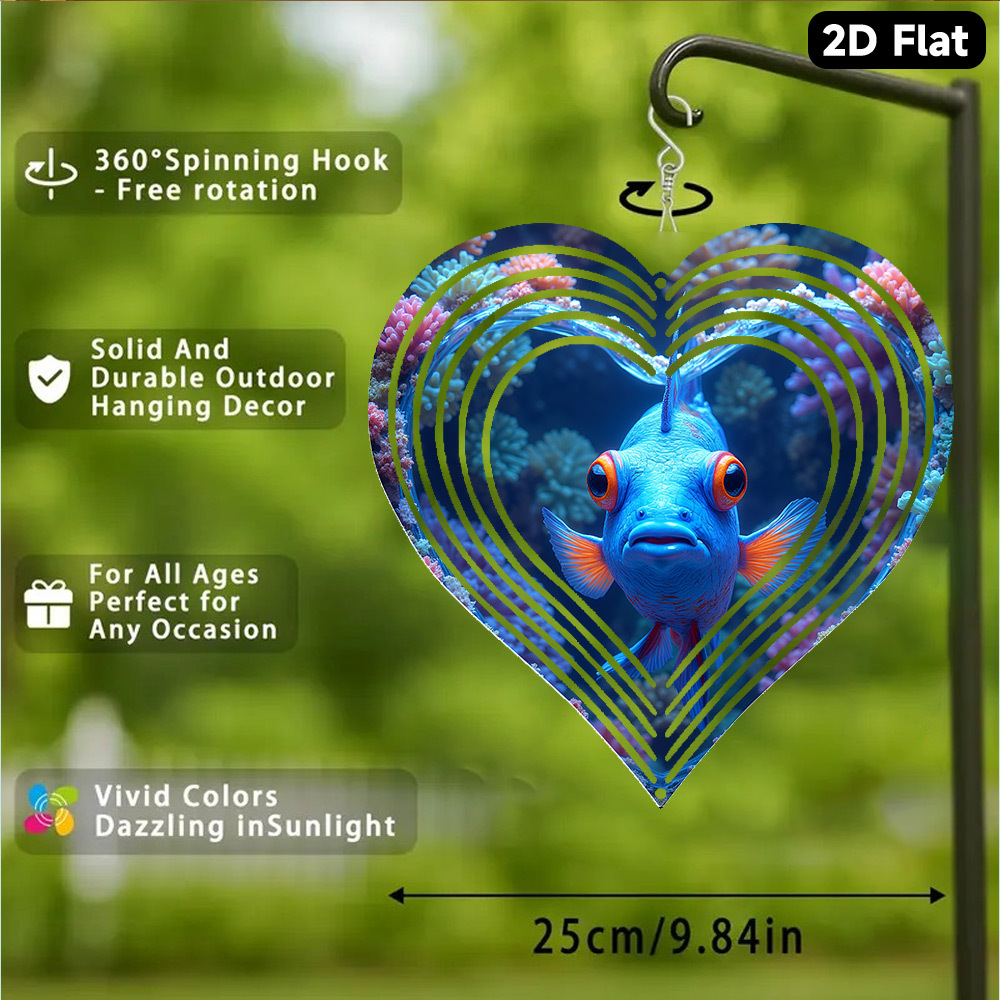2D Flat, 1pc Bohemian Blue Man - Aquarium Blue Marine 评论和价格