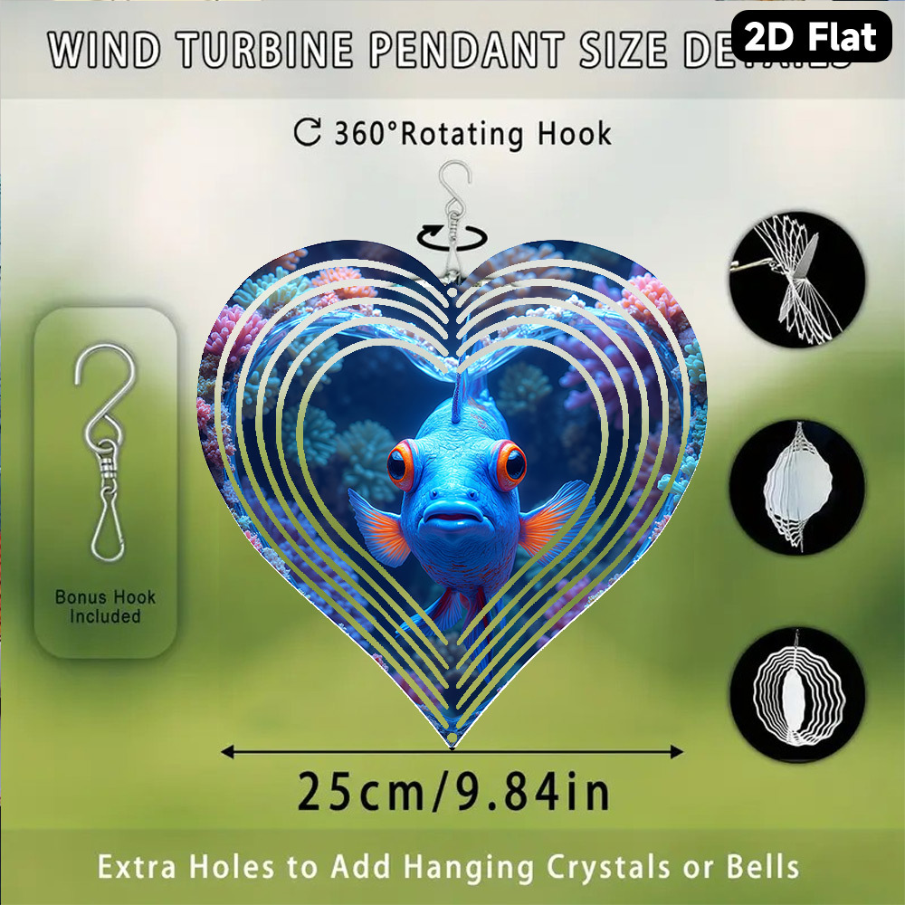 2D Flat, 1pc Bohemian Blue Man - Aquarium Blue Marine 评论和价格